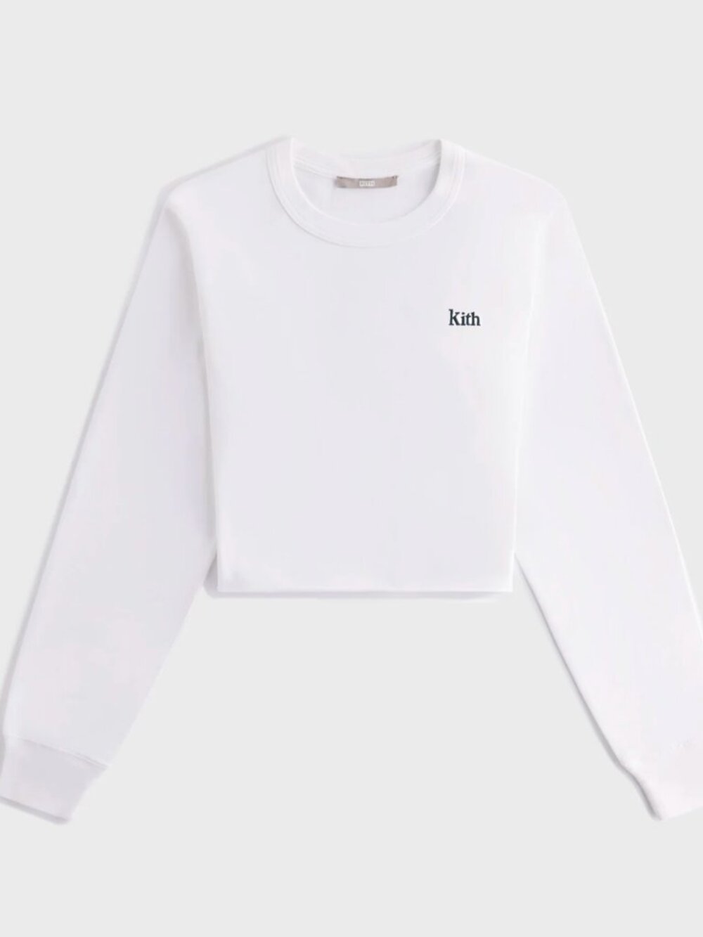 BNWT Kith Women Lucy Cropped Long Sleeve II Tee Sz Medium
